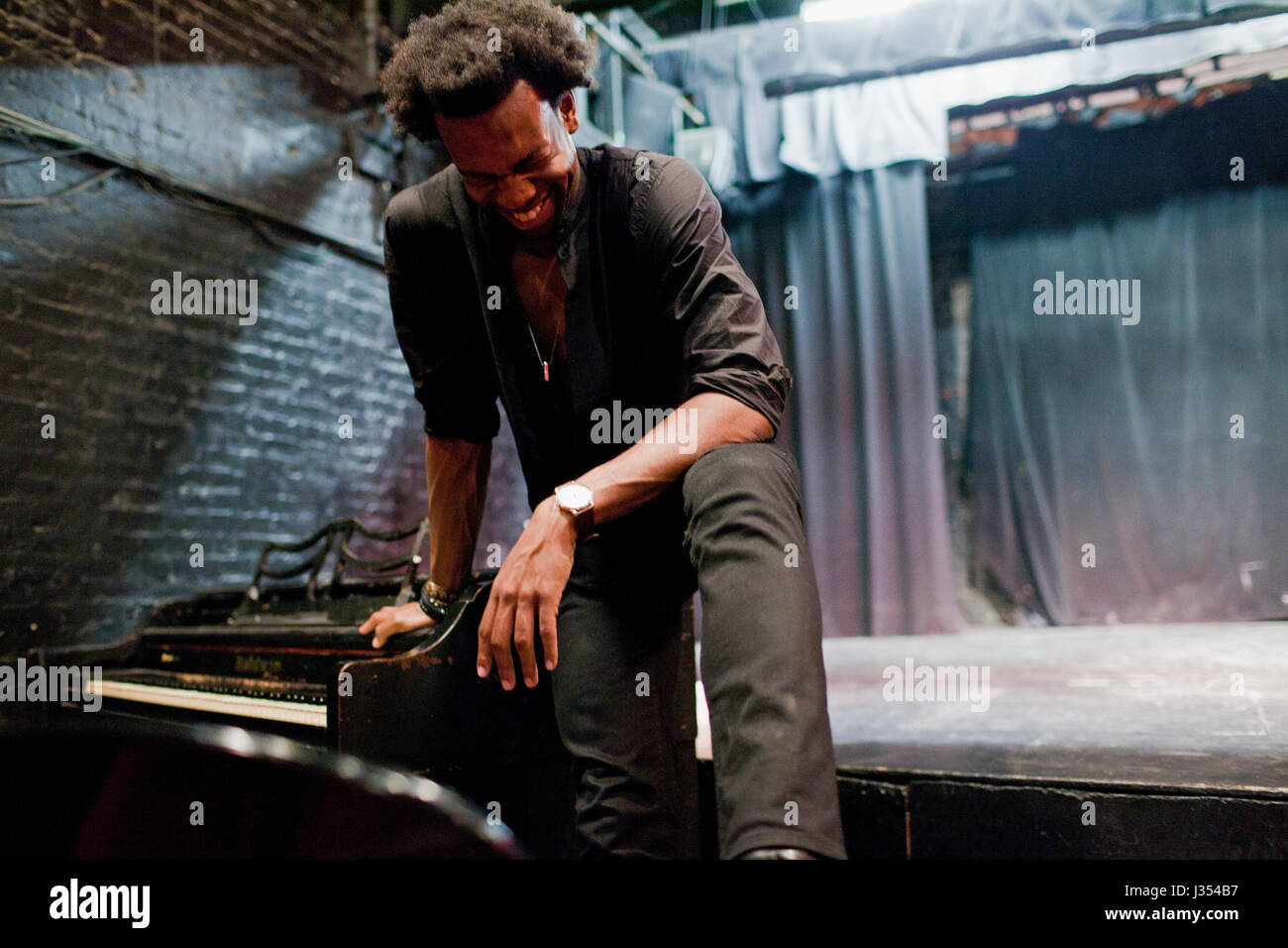 Portrait of a young musician Stock Photo Alamy