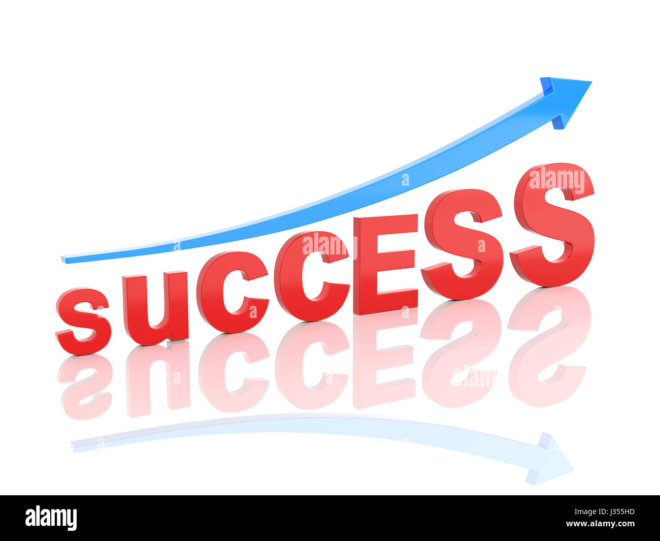 Success concept - 3D Rendering Image Stock Photo - Alamy