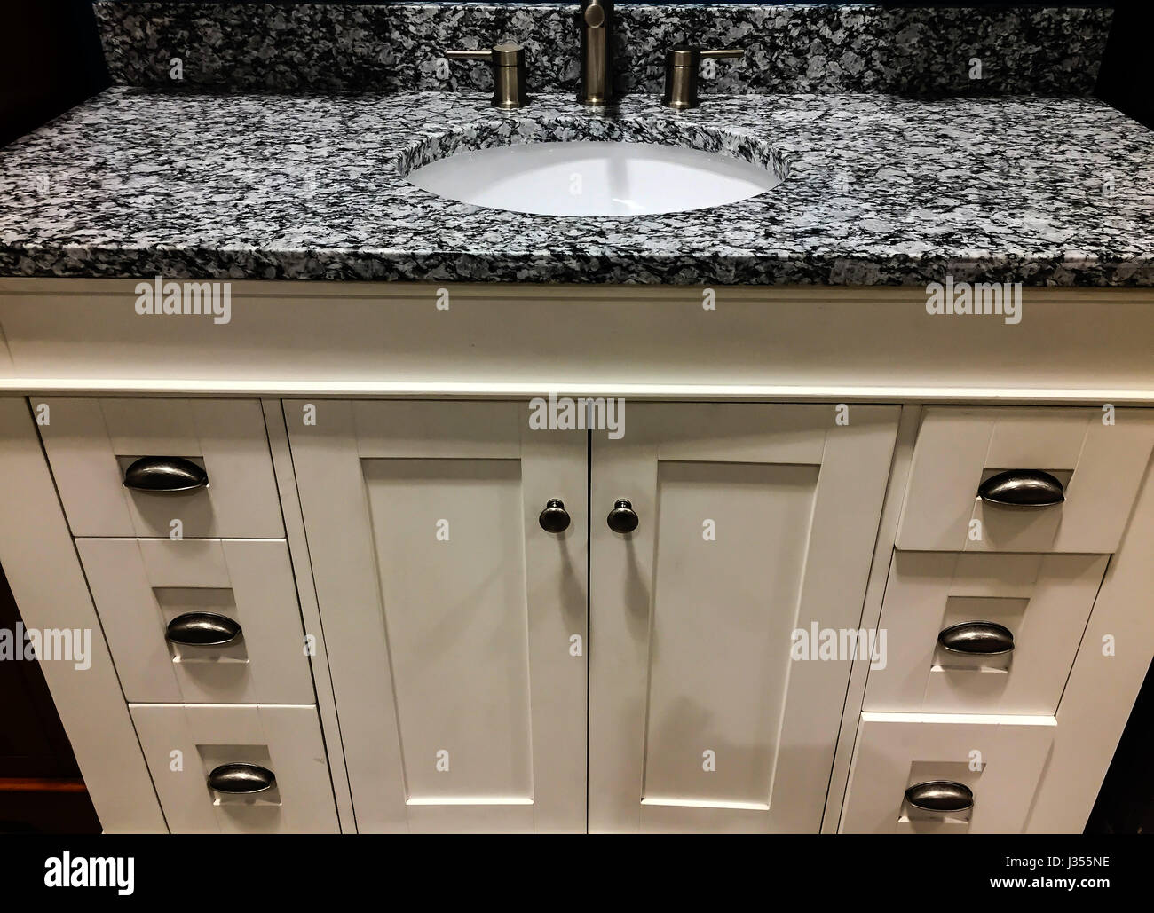 Bathroom Granite Or Marble Counter Tops And Backsplash With Sinks And Stock Photo Alamy,What Temp To Cook Chicken Breast