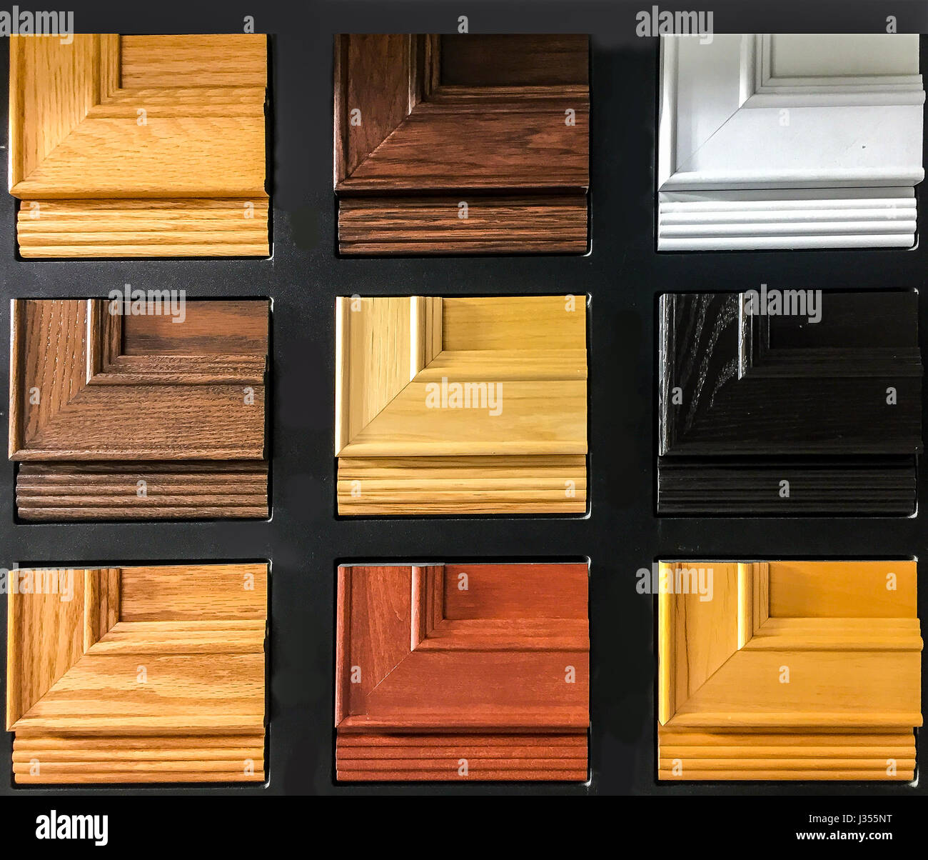 Kitchen cabinet doorS and profile samples Stock Photo