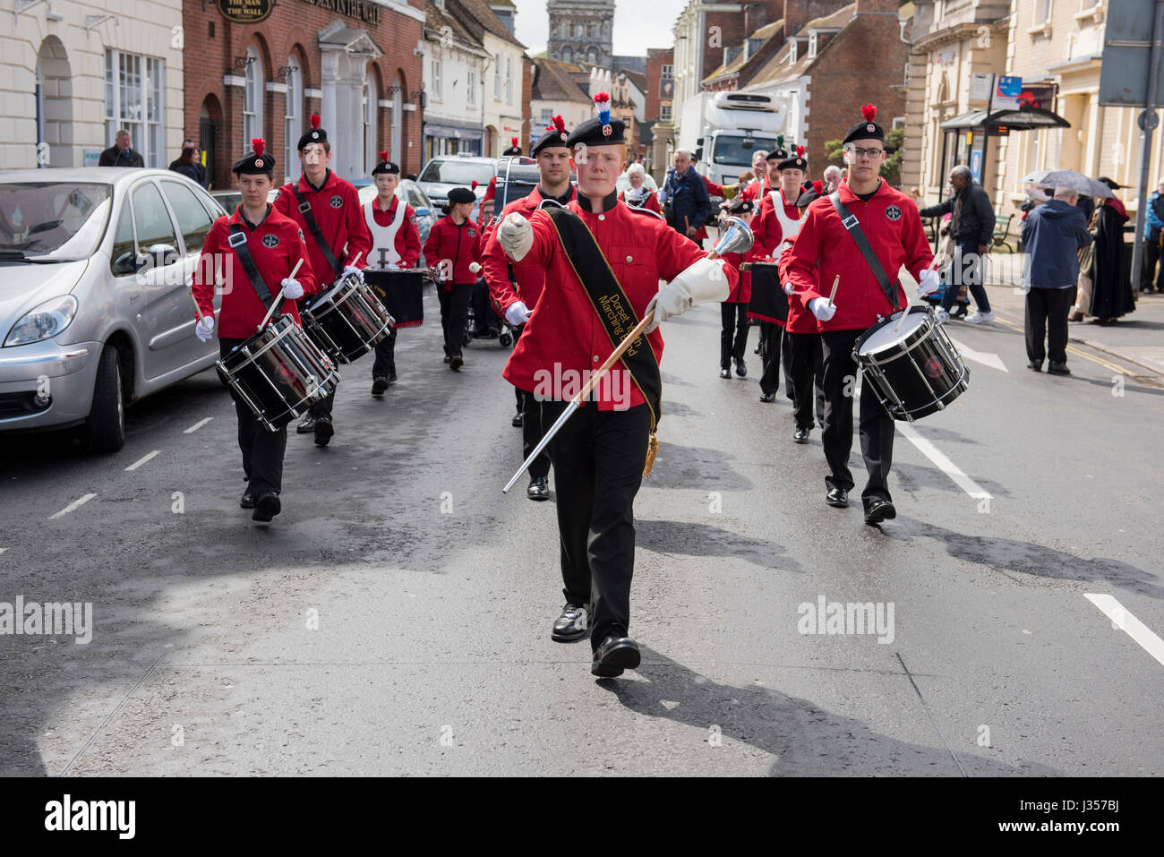 Dorset Youth Marching Band. One of the Mayor of Wimborne's Charities