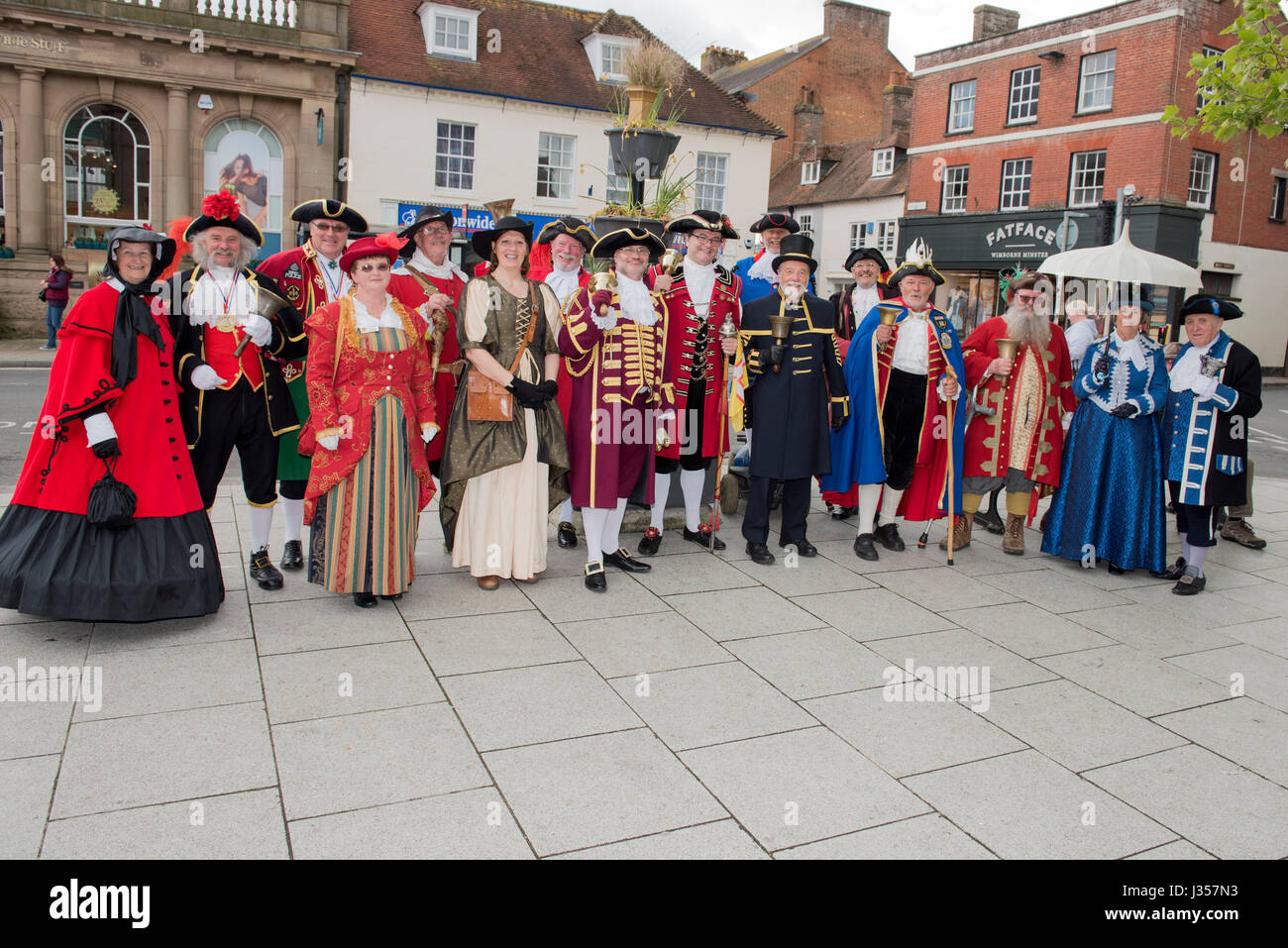 This event was originally part of the Blandford Forum Georgian Fayre for many years but is now held every two years here in Wimborne Minster.  The com Stock Photo