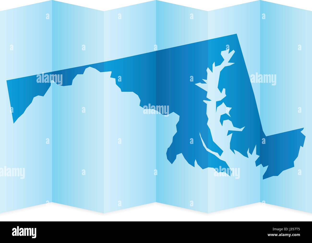 Maryland map on a white background. Vector illustration Stock Vector ...