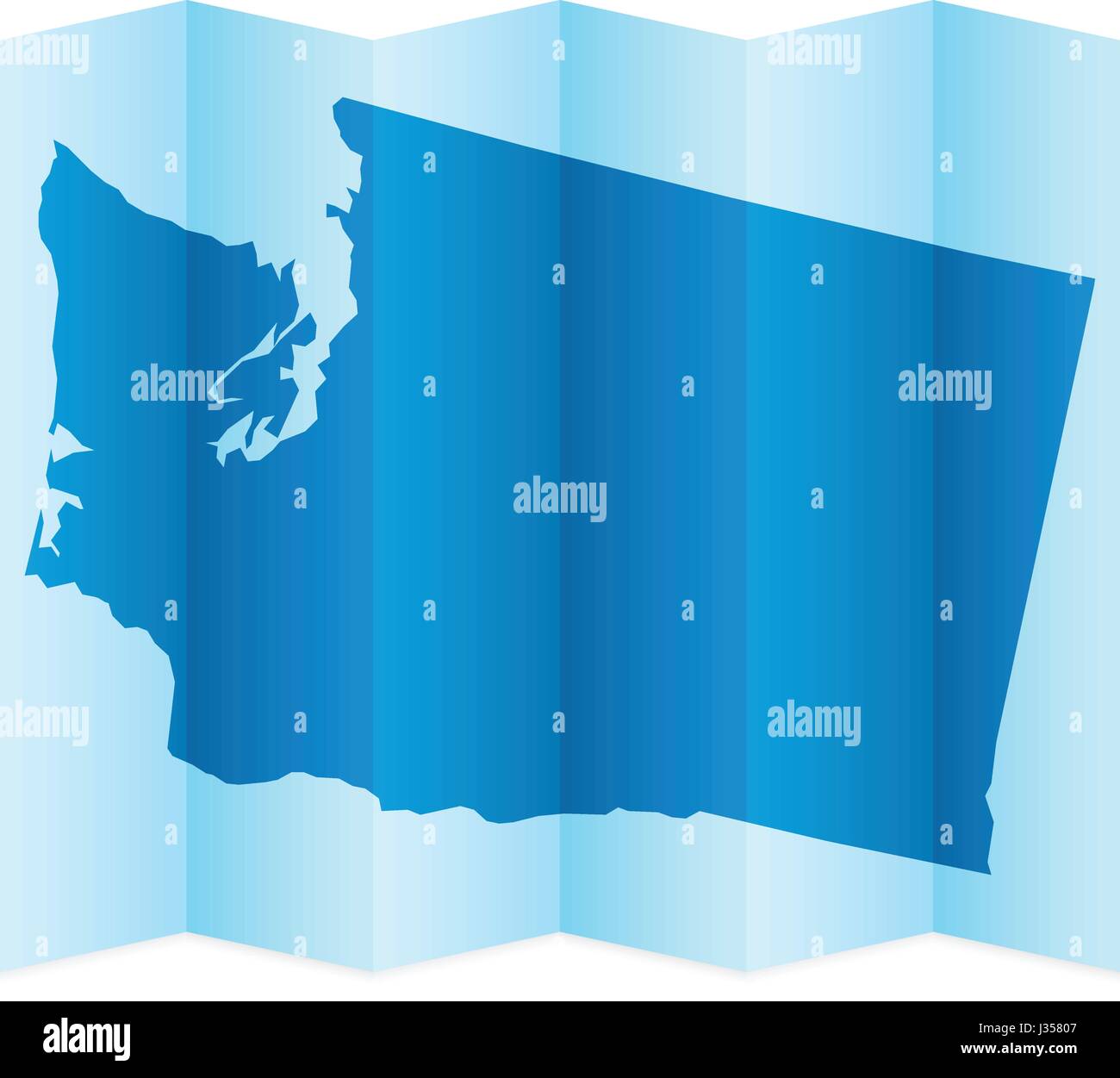 Washington map on a white background. Vector illustration Stock Vector ...