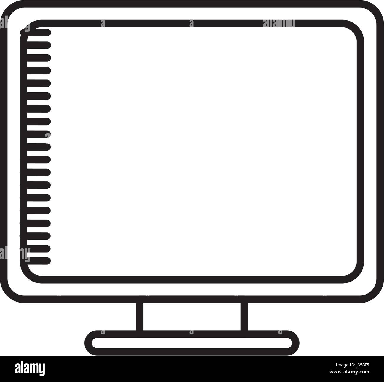 monitor computer icon Stock Vector Image & Art - Alamy