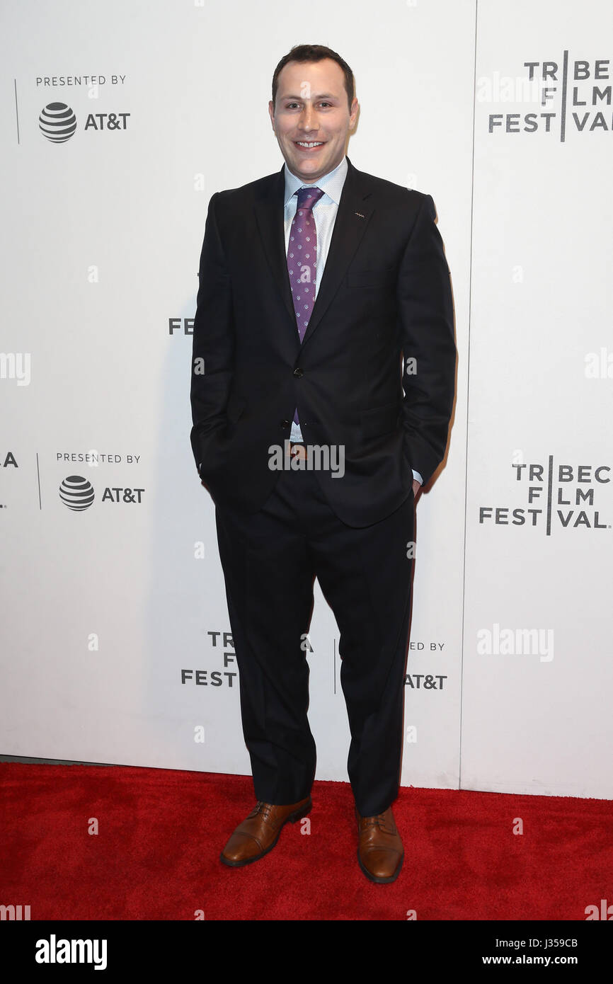 New York, USA. 28th April 2017: Mike Carlsen attends the 'Unbreakable Kimmy Schmidt' screening at BMCC at PAC during the 2017 TriBeCa Film Festival on Stock Photo