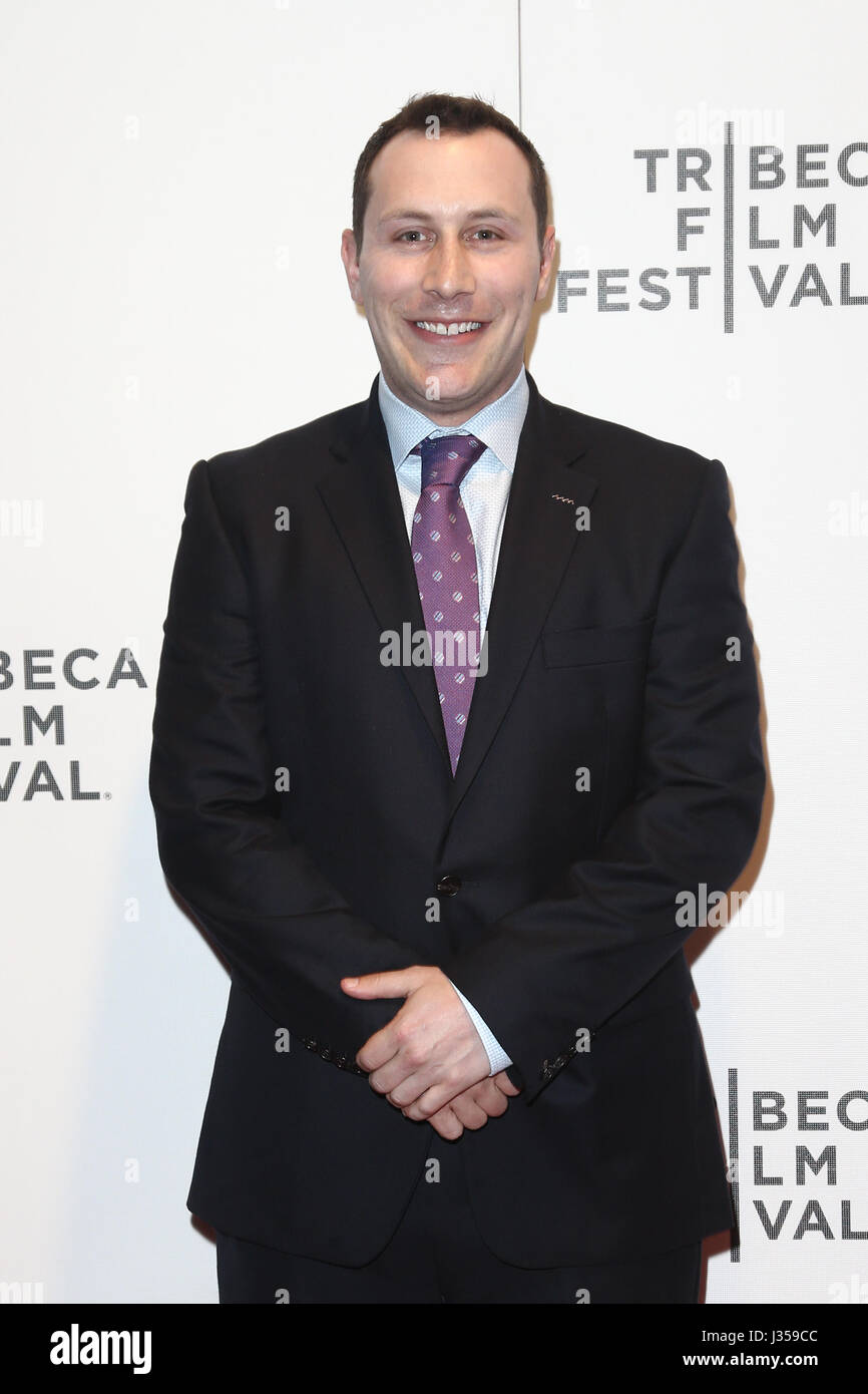 New York, USA. 28th April 2017: Mike Carlsen attends the 'Unbreakable Kimmy Schmidt' screening at BMCC at PAC during the 2017 TriBeCa Film Festival on Stock Photo