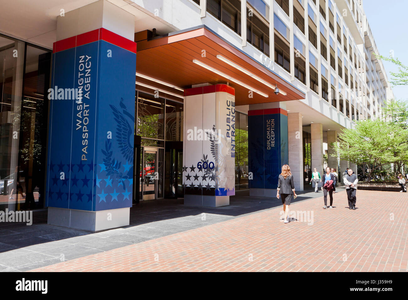 Washington Passport Agency building exterior Washington, DC USA Stock