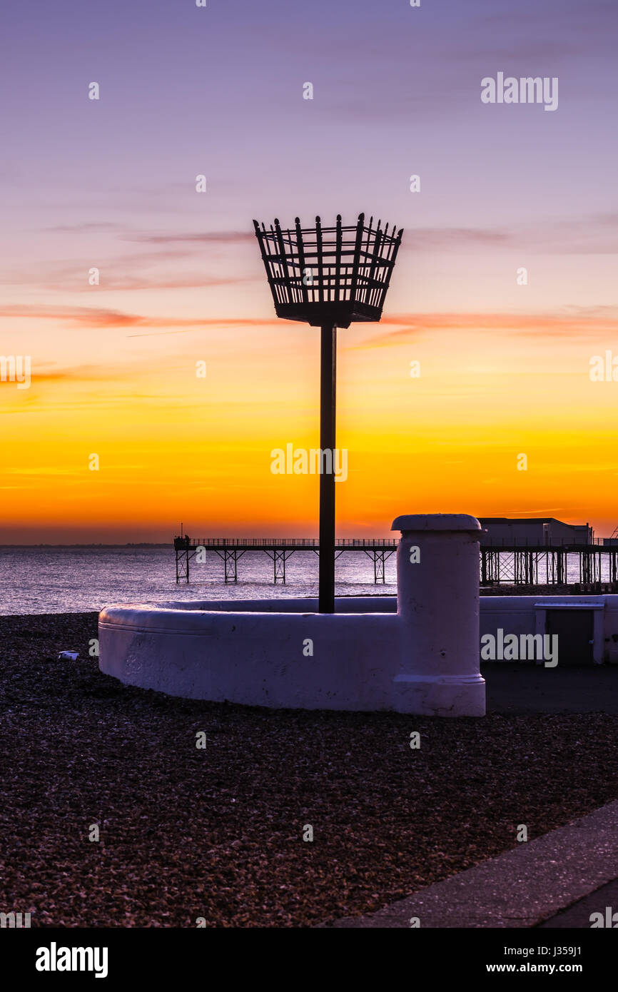 Bognor Regis firelamp Stock Photo Alamy
