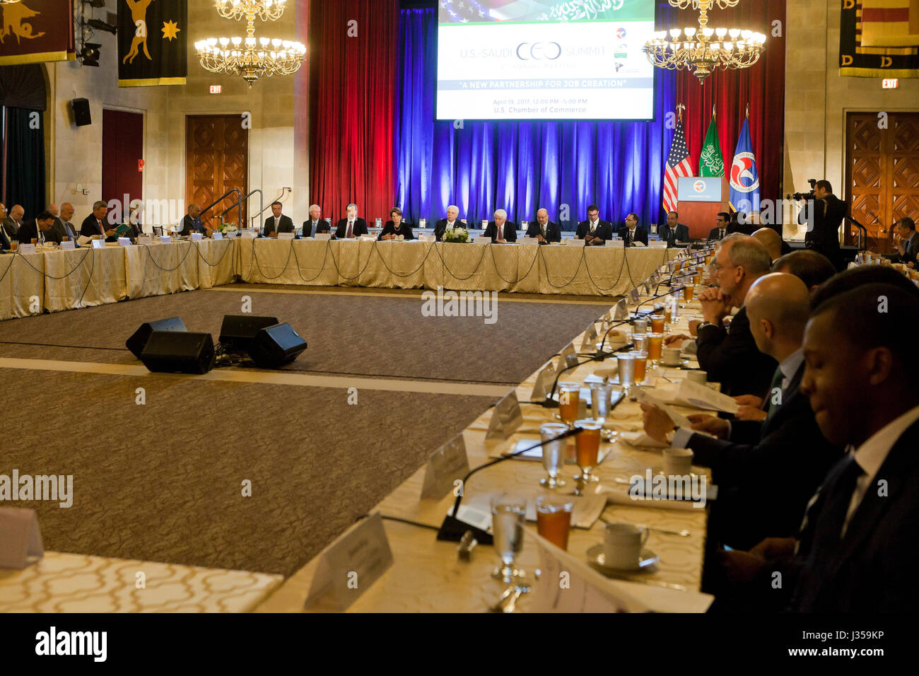 US - Saudi CEO Summit  - US Chamber of Commerce, Washington, DC USA Stock Photo