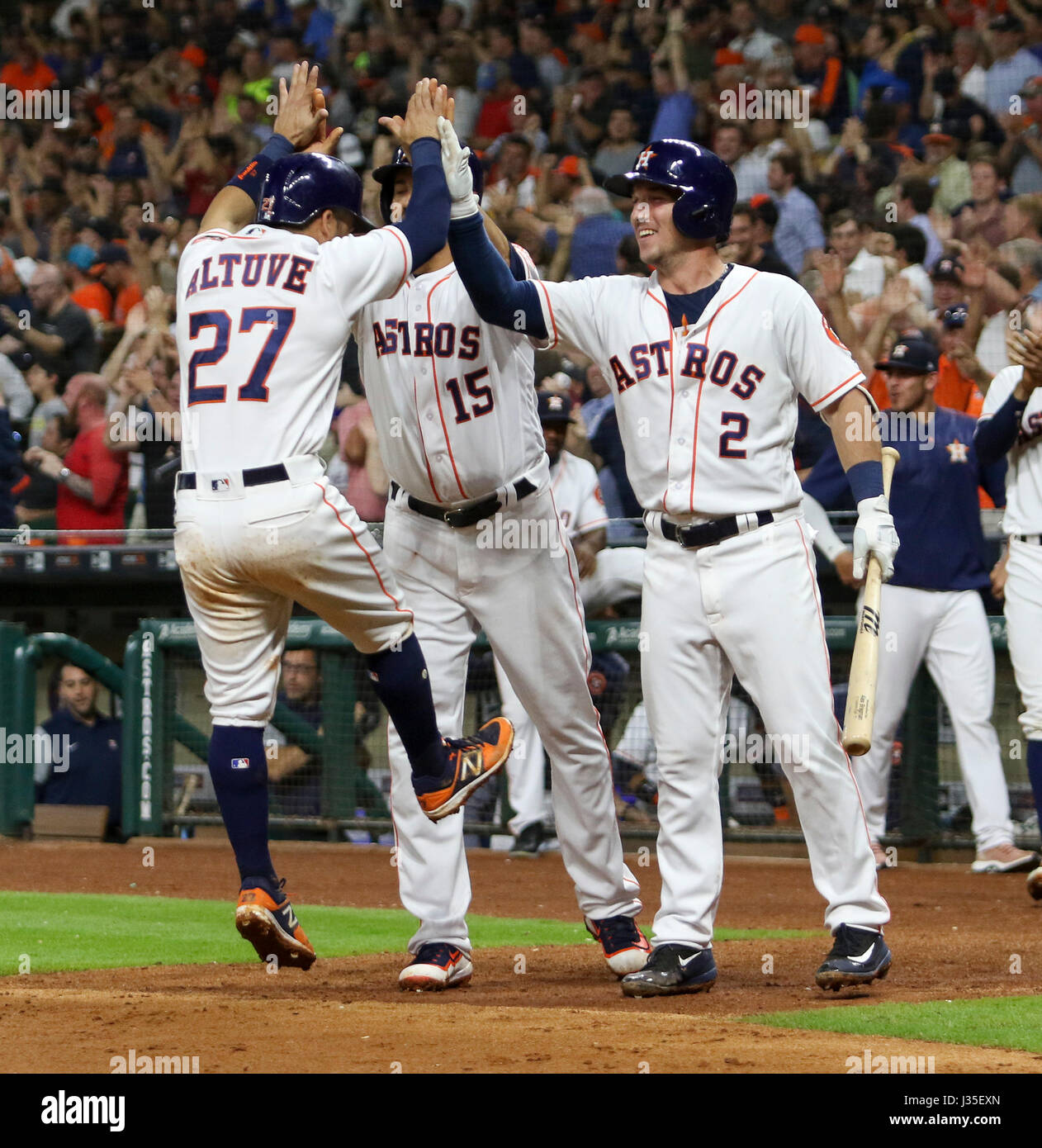 Houston, TX, USA. 2nd May, 2017. Houston Astros second baseman Jose