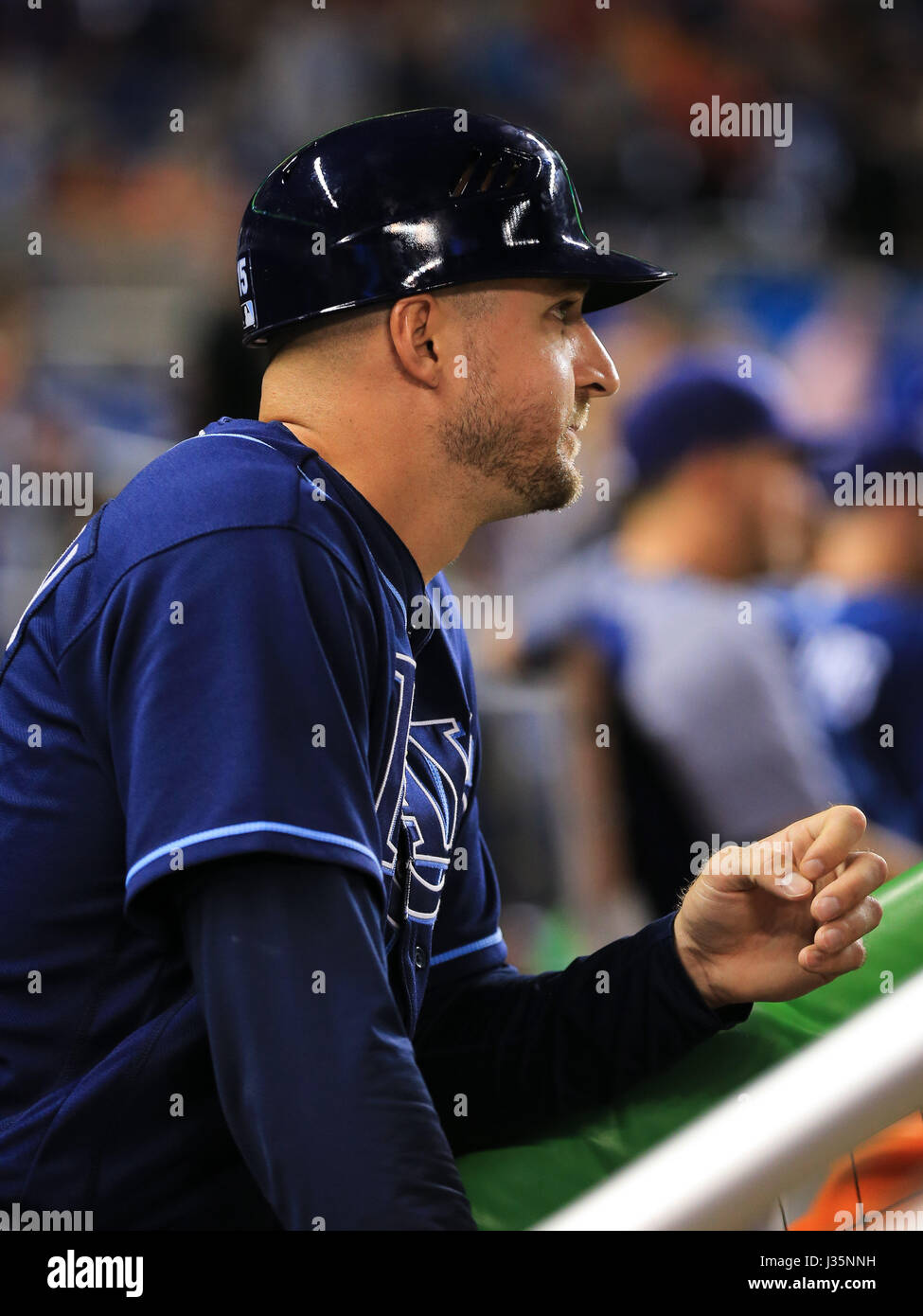 Miami, Florida, USA. 02nd May, 2017. Tampa Bay Rays first base coach