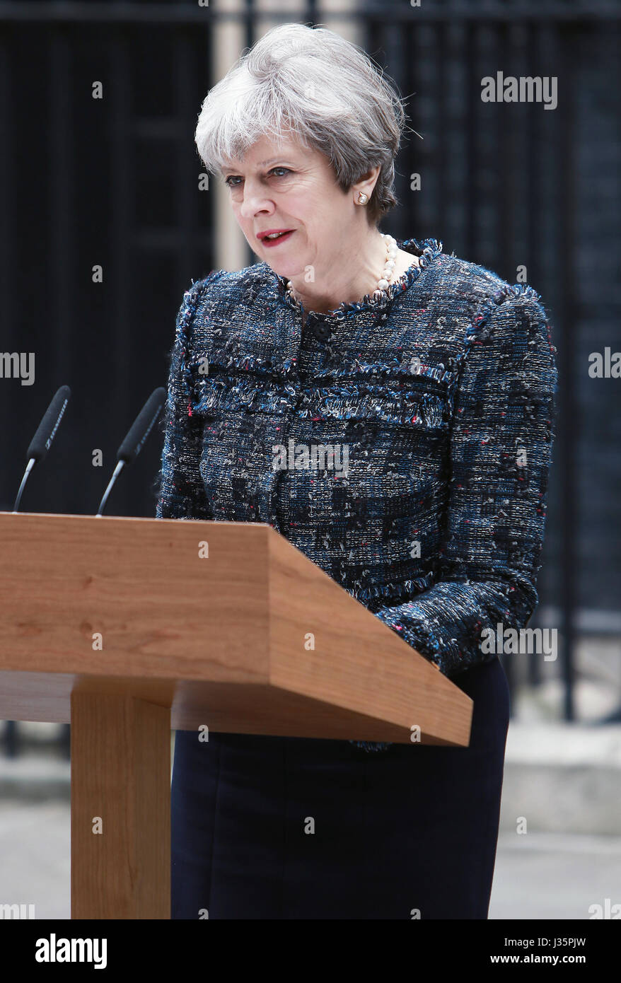 London, UK. 3rd May, 2017. Prime Minister Theresa May dissolves ...