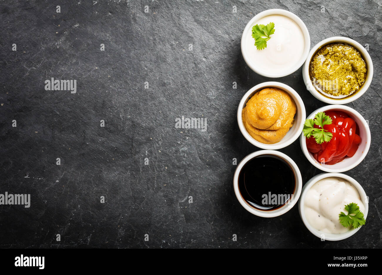 Various dip sauces hi-res stock photography and images - Alamy