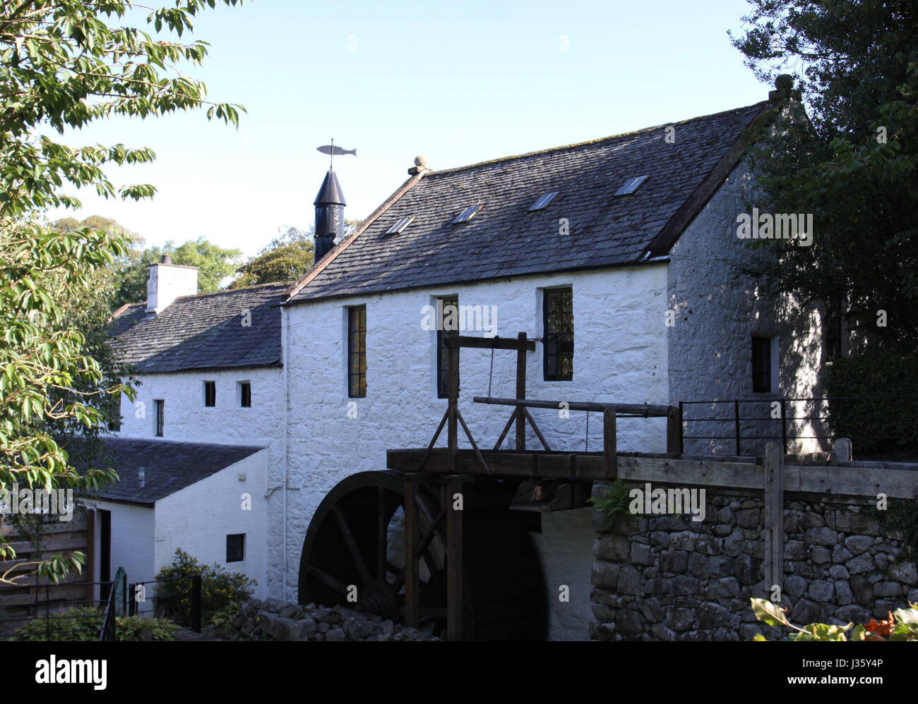 Exterior of New Abbey Corn Mill Dumfries and Galloway, Scotland
