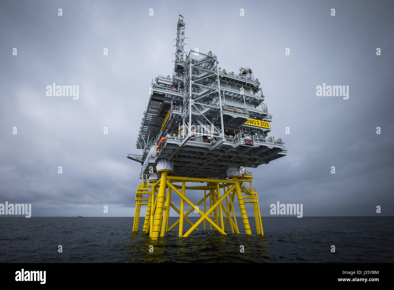 Walney Extension Offshore Wind Farm Stock Photo