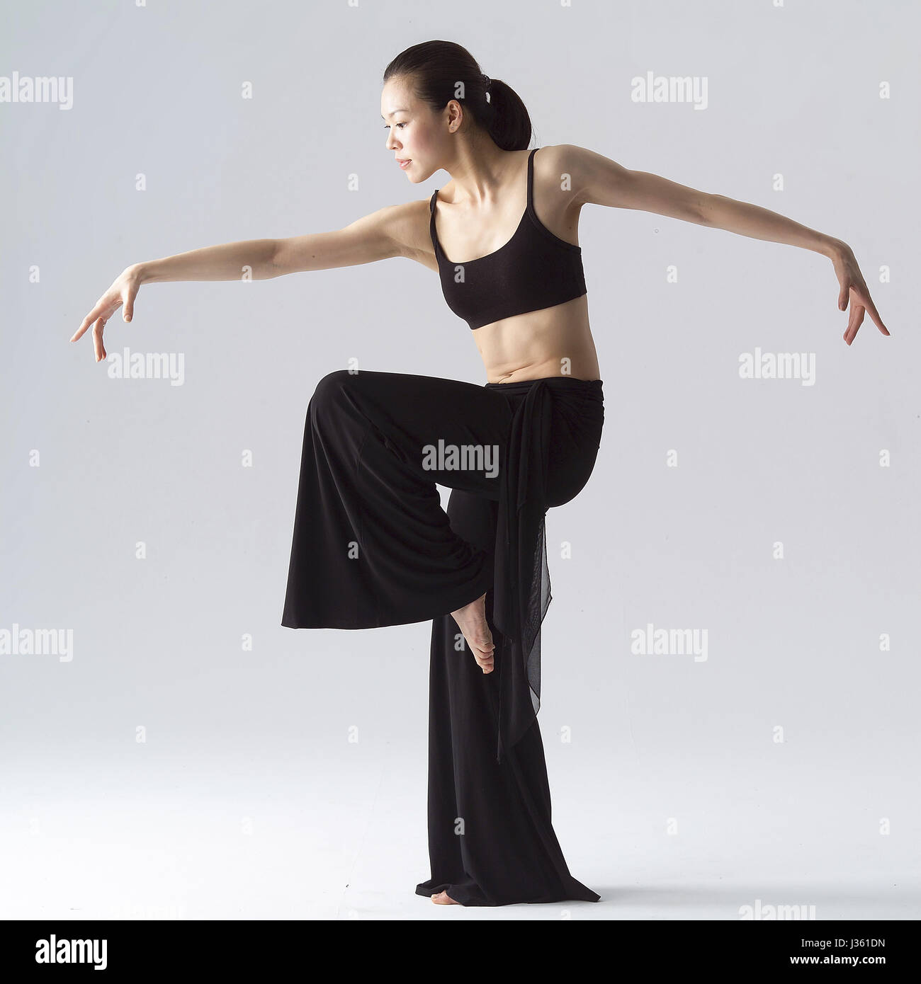 Mature woman barefoot dancing hi-res stock photography and images - Alamy