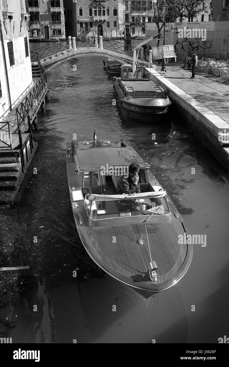 Water taxi, Venice Stock Photo