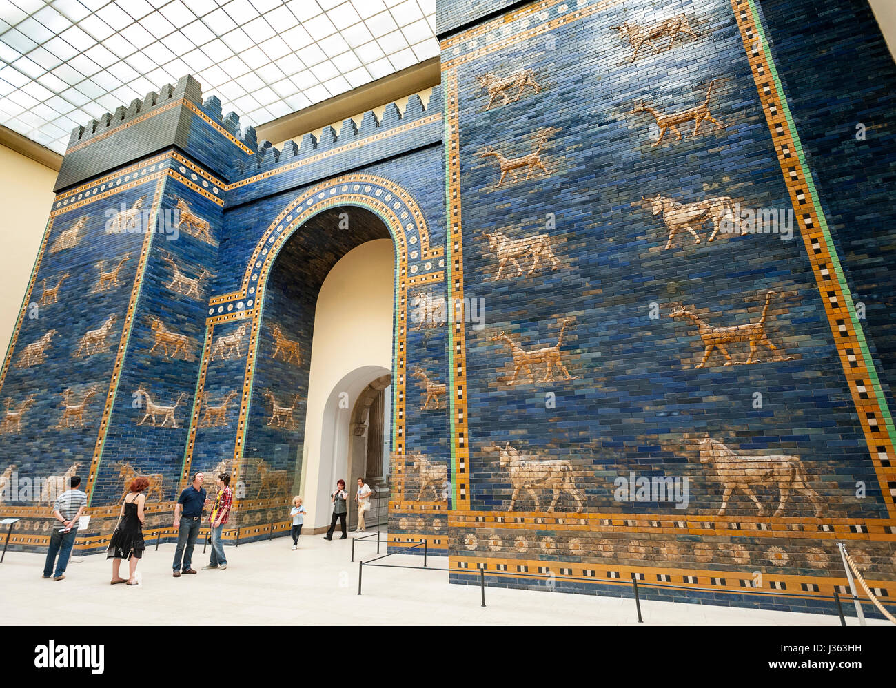 Ishtar Gate in Pergamon Museum, Museum Island, Berlin, Germany Stock Photo