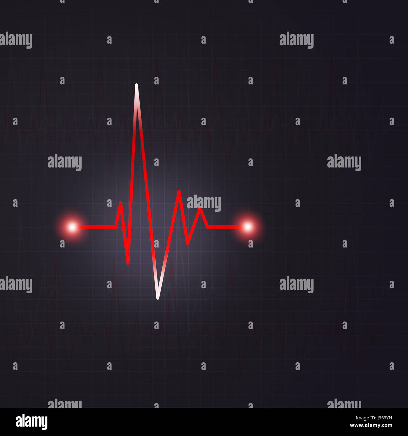 heart pulsating rhythm graph abstract dark red background Stock Photo ...