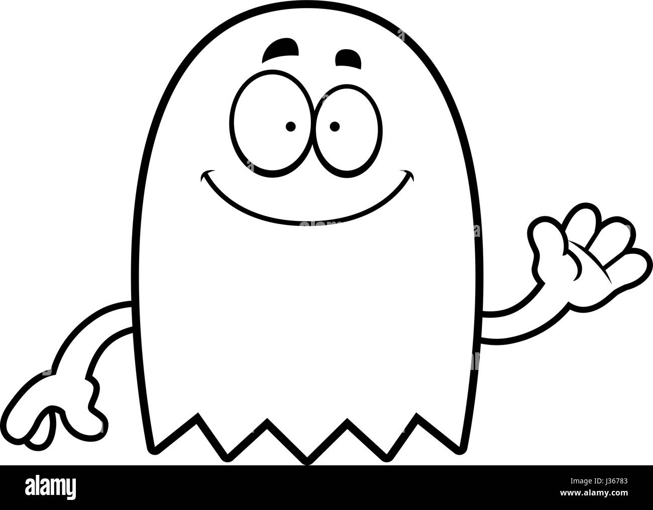 Friendly Ghost Clipart Black And White