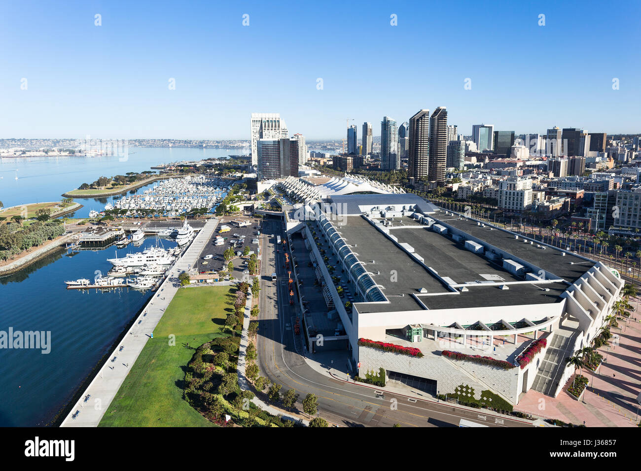 Downtown San Diego skyline and city view in California Stock Photo
