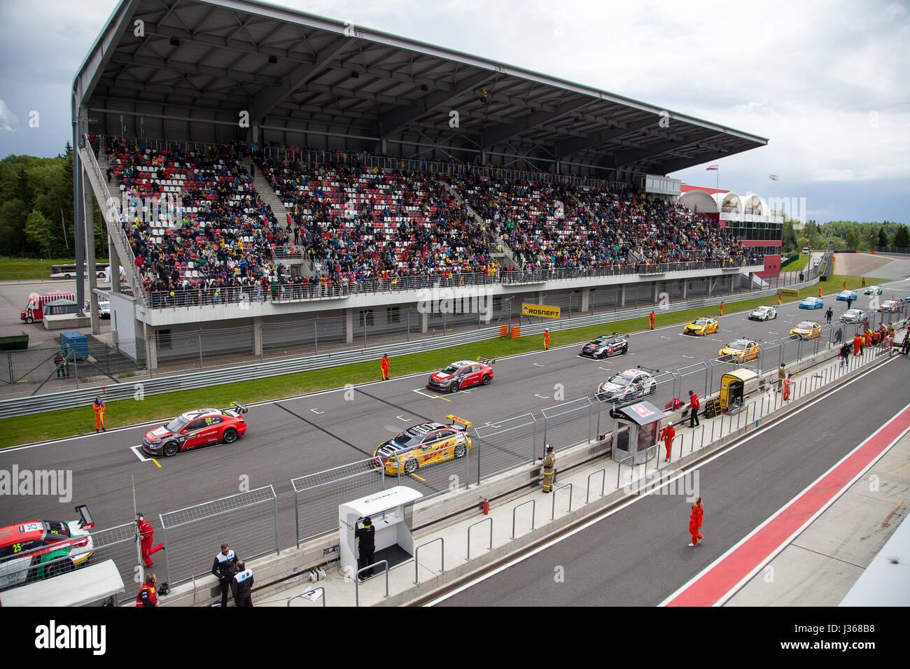 Moscow, Russia - 12 June 2016: world championship WTCC at the Moscow ...