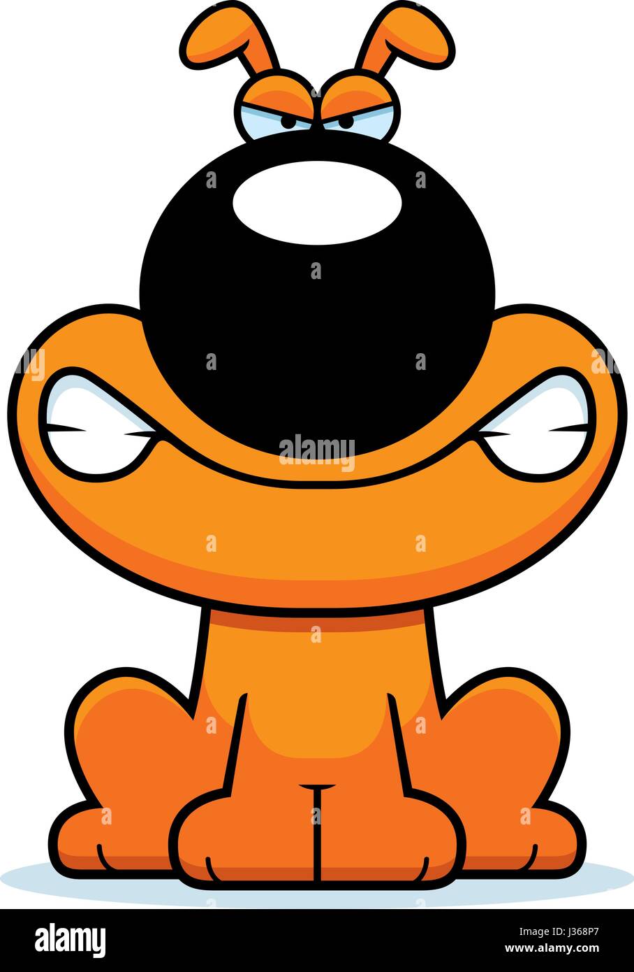 A cartoon illustration of a dog looking angry Stock Vector Image & Art ...