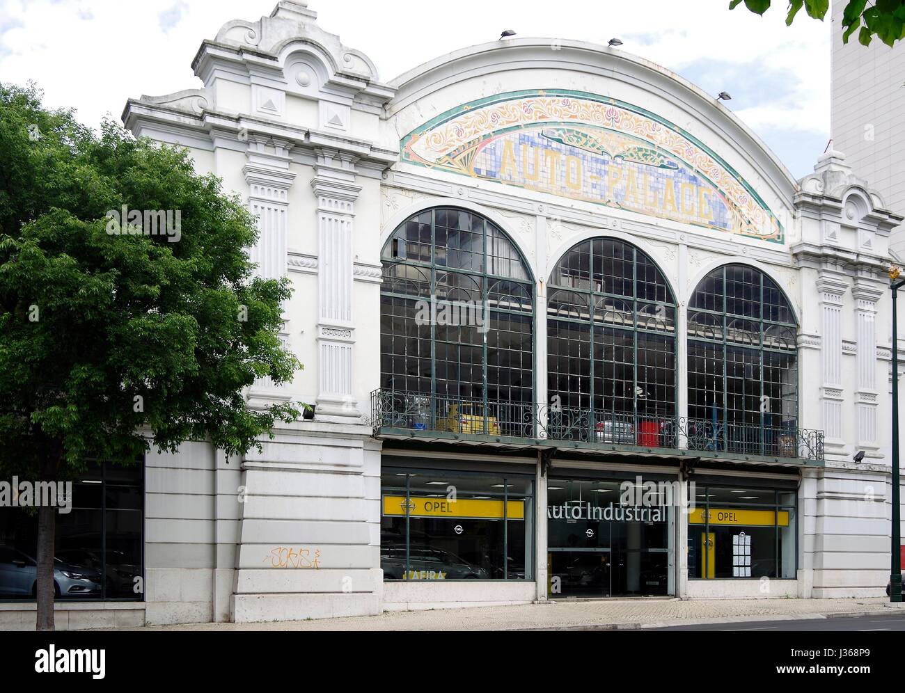 Lisbon, Portugal, Car Showroom and garage, built 19078 in Art Nouveau