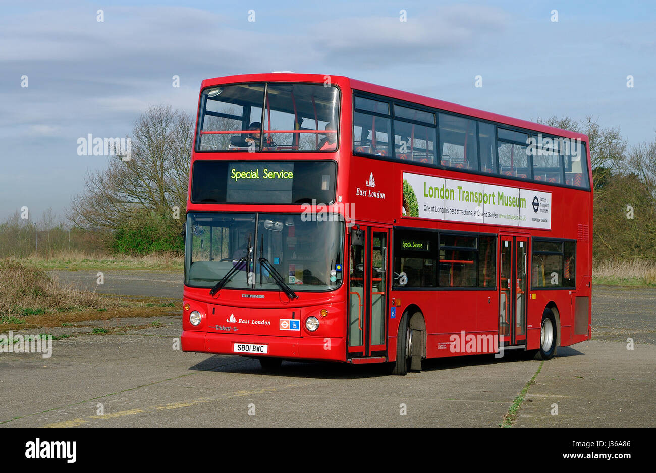 1998 Dennis Trident double decker bus Stock Photo