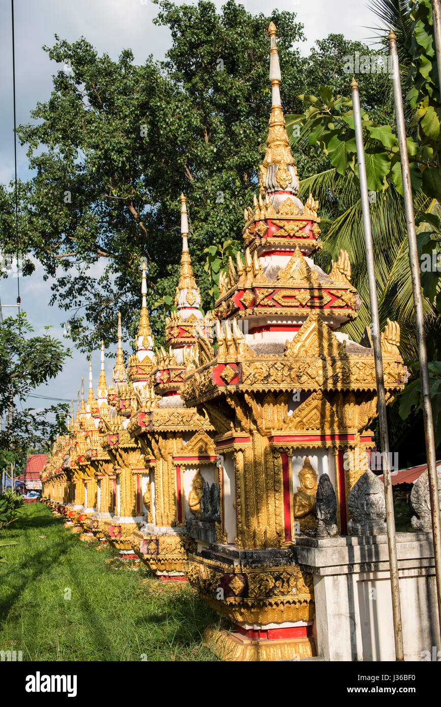 Wat Nong Bone fence, Vientiane Stock Photo