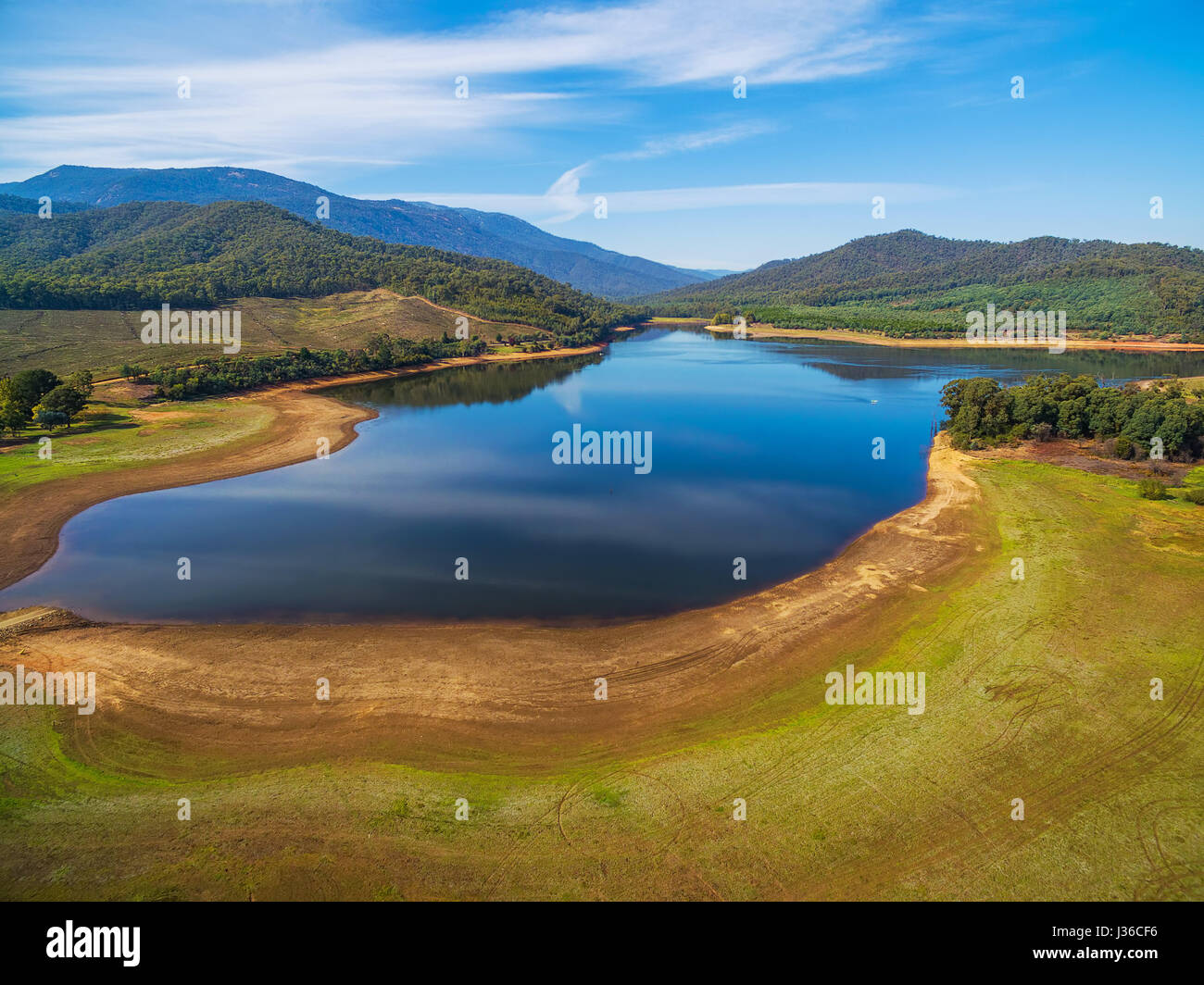 Lake Buffalo landscape, Alpine Shire, Victoria, Australia Stock Photo