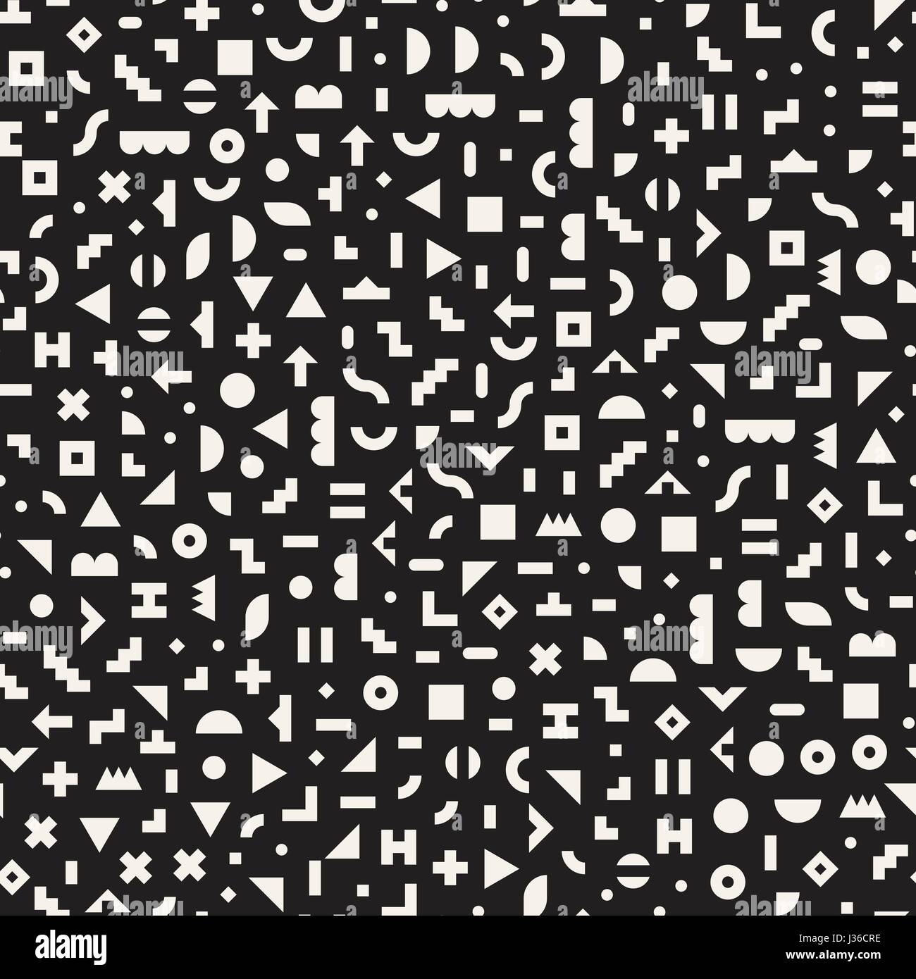 Scatered Pattern Simple Scattered Geometric Simple Shapes. Inspired by Memphis Style. Abstract ...
