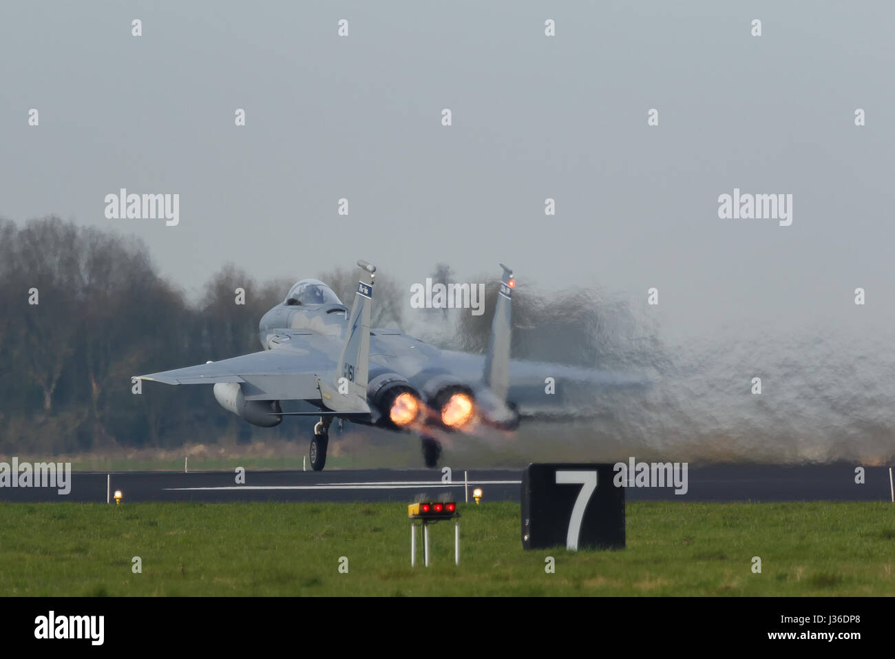 USAF F-15 Eagle during the Frisian Flag exercise Stock Photo - Alamy