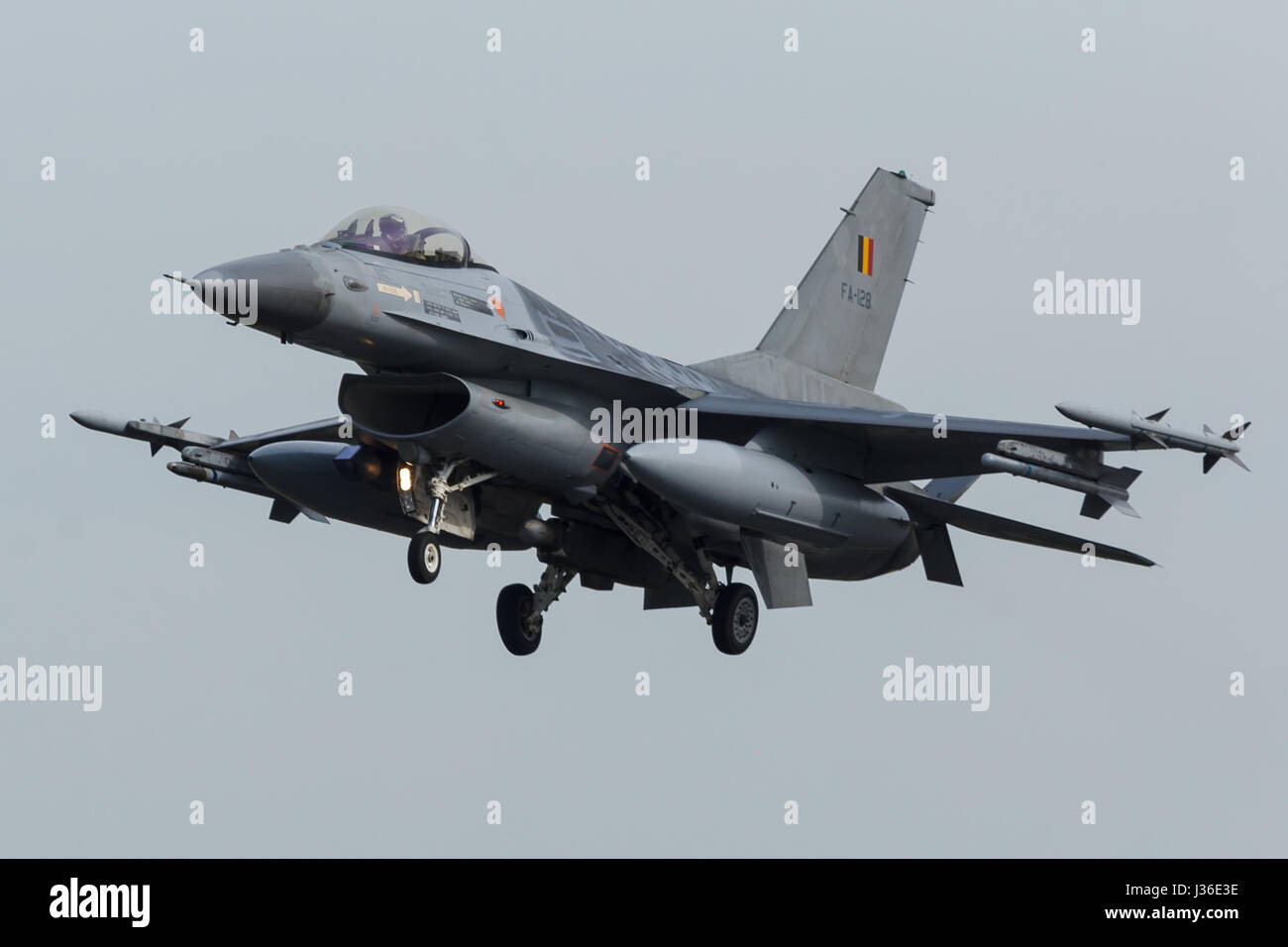 F-16A of 349 sqn of the Belgian Air Force during Frisian Flag exercise Stock Photo