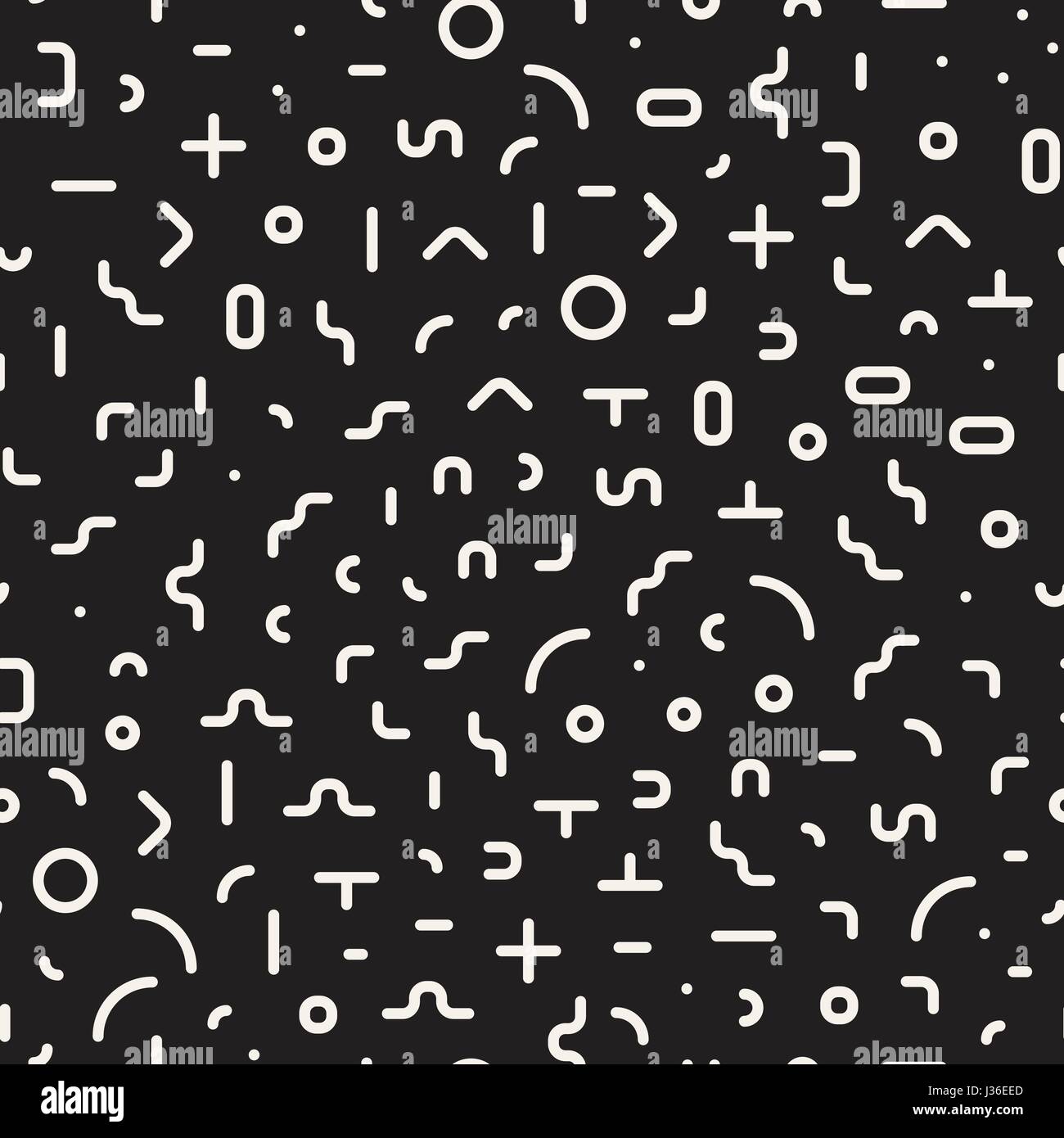 Scatered Pattern Simple Scattered Geometric Simple Shapes. Inspired by Memphis Style. Abstract ...