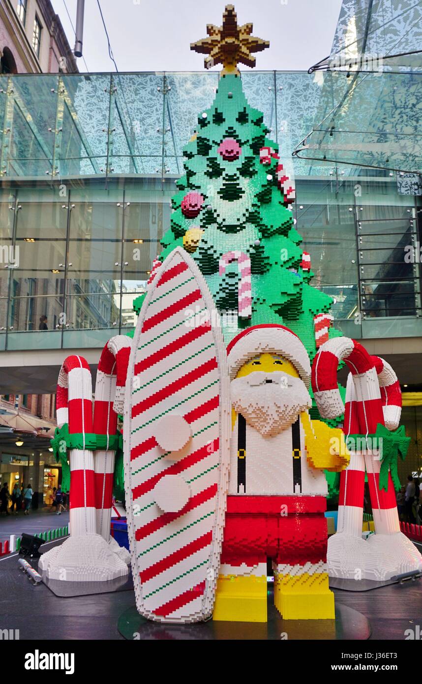 View of Christmas decorations in Sydney, Australia Stock Photo - Alamy