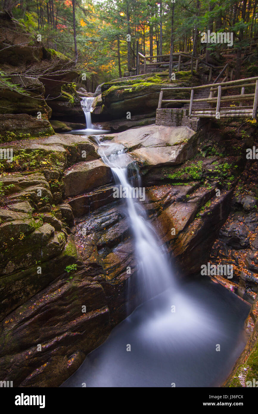 Sabbaday Falls Long Exposure in New Hampshire Stock Photo Alamy