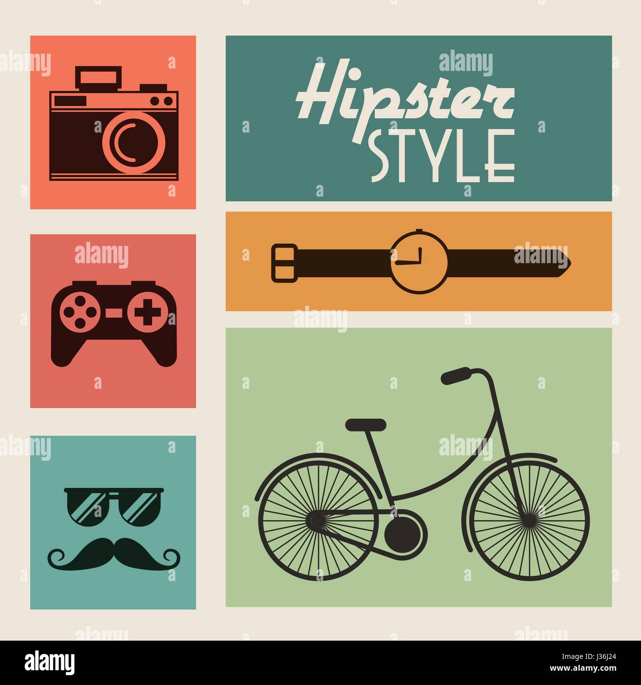 retro hipster style element icon Stock Vector Image & Art - Alamy