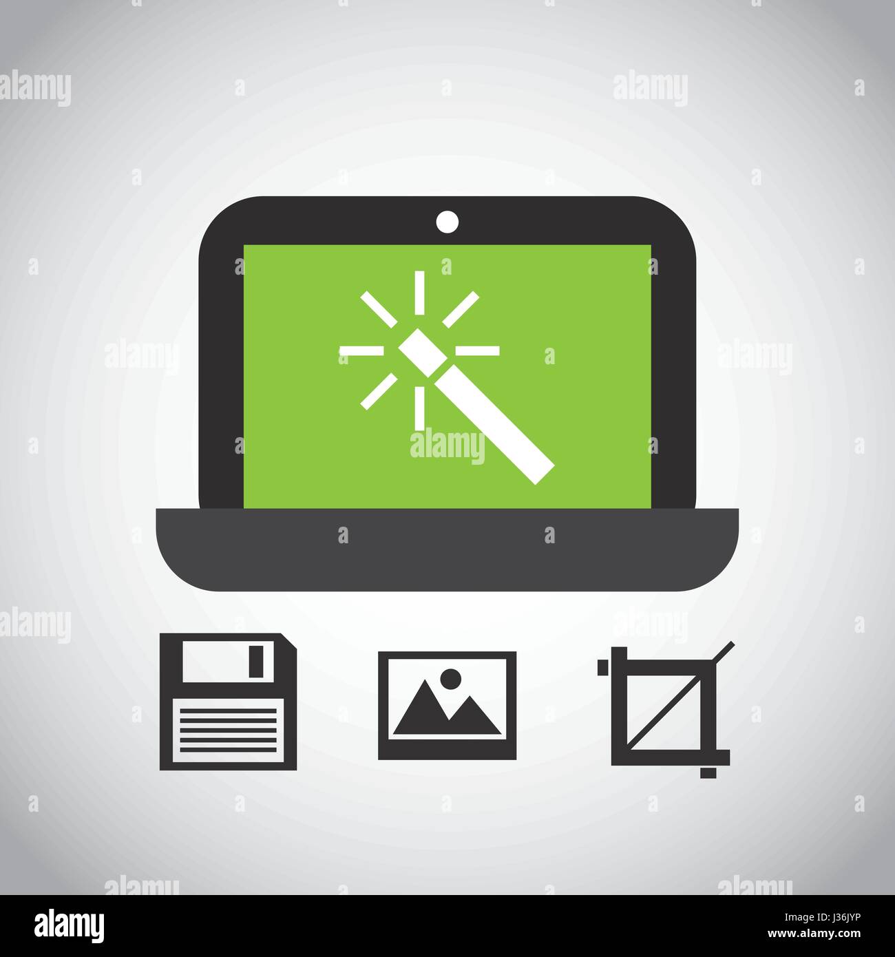 laptop computer technology icon Stock Vector Image & Art - Alamy
