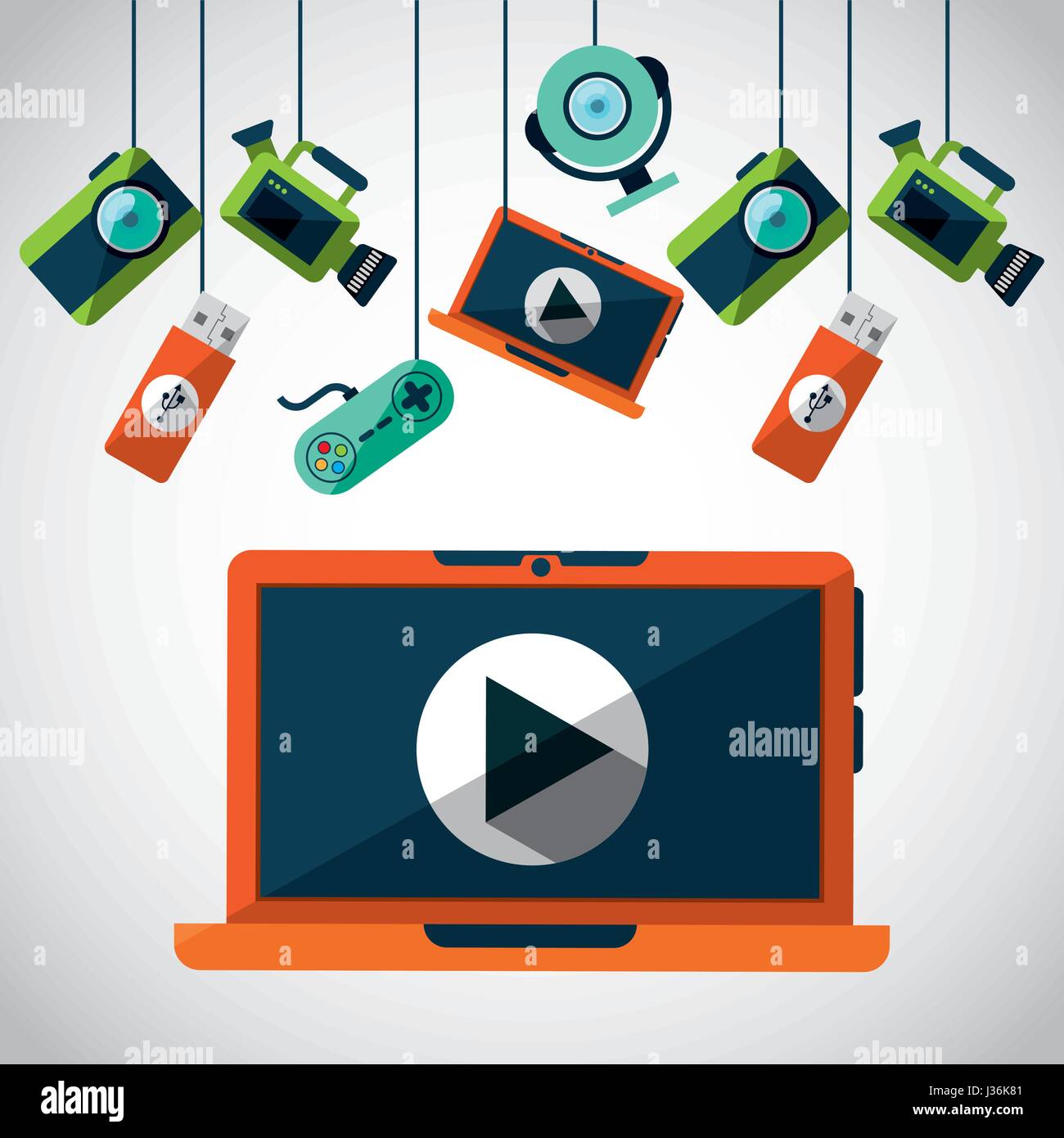 laptop computer technology icon Stock Vector Image & Art - Alamy