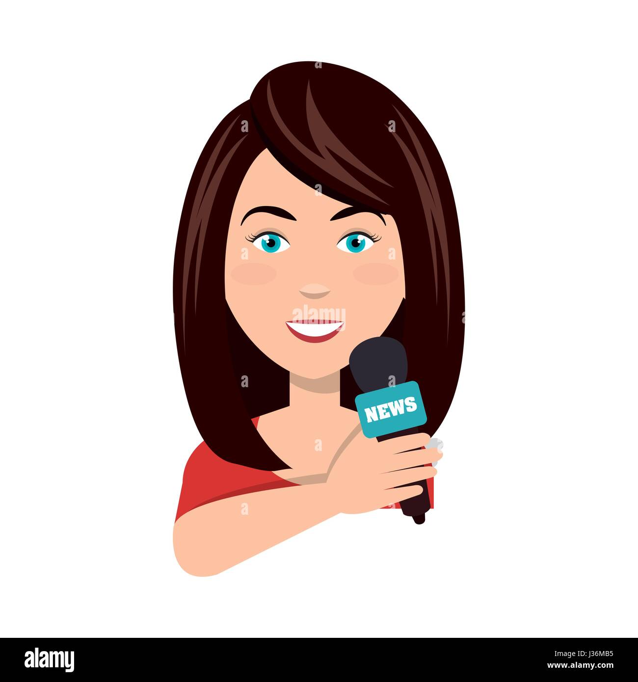 news presenter avatar character Stock Vector Image & Art - Alamy