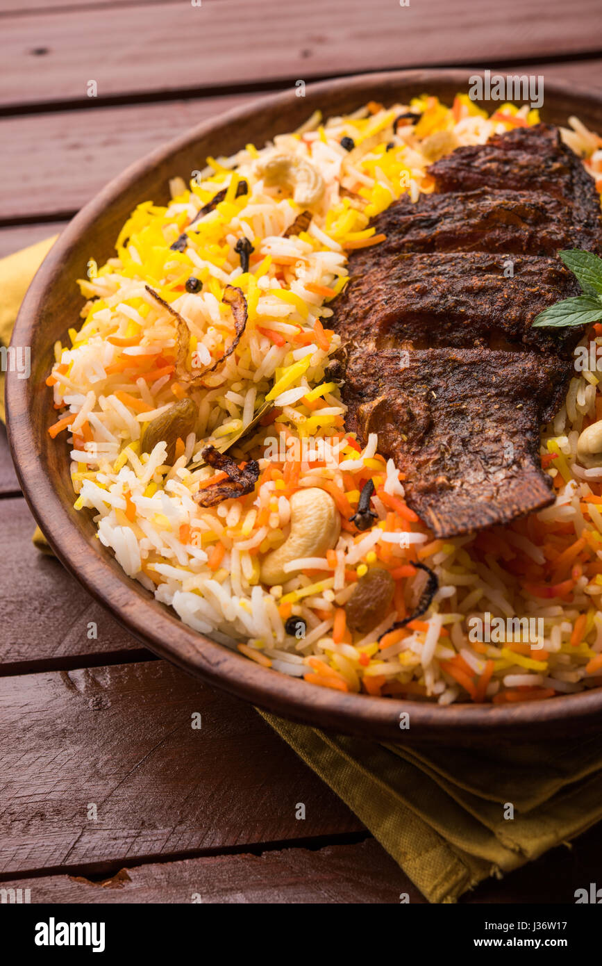 Fish Biryani or fish Rice - Popular Indian non-vegetarian recipe made ...