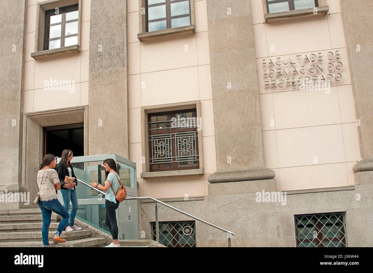 University faculty of teacher training, Lugo, Region of Galicia, Spain, Europe Stock Photo