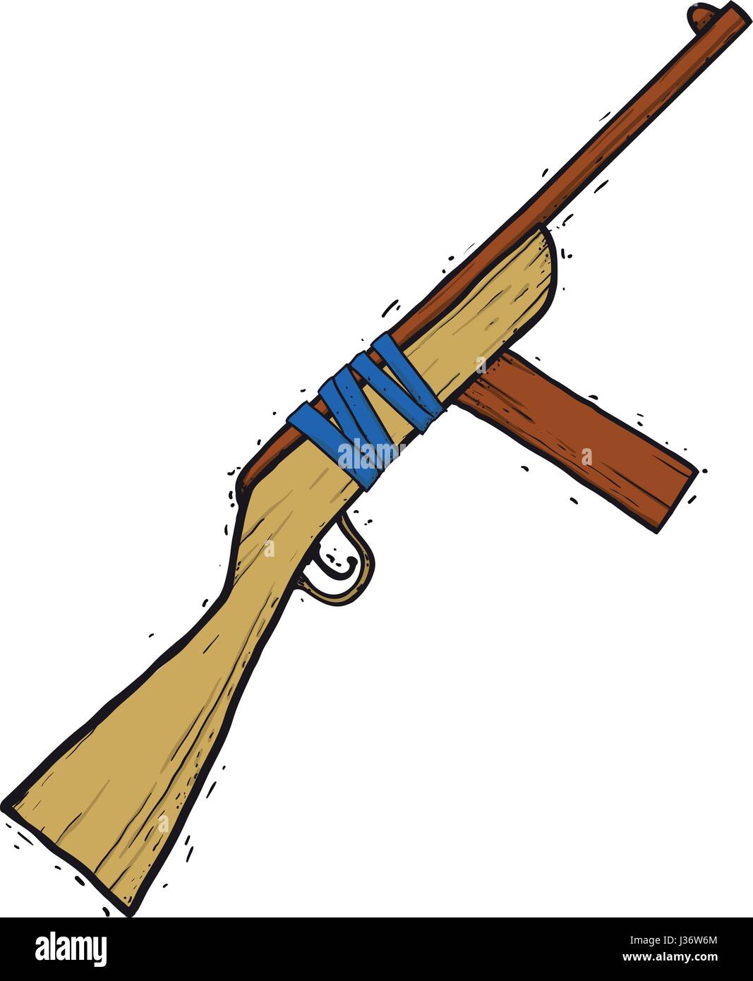 Premium Vector  Sketch machine gun minigun vector