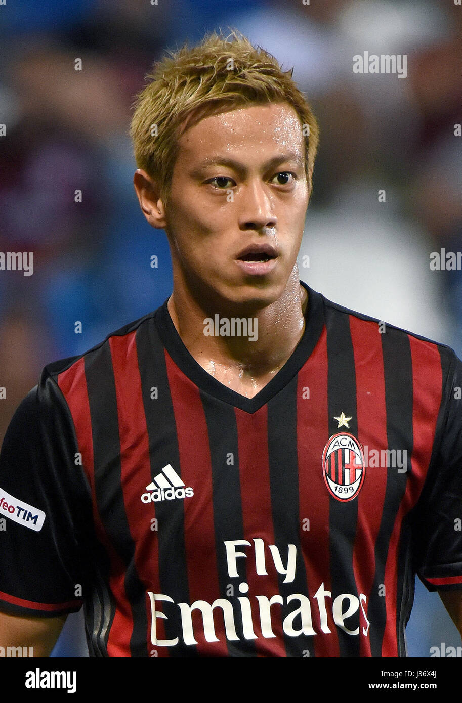 Italian League Serie A 16 17 Ac Milan Keisuke Honda Stock Photo Alamy