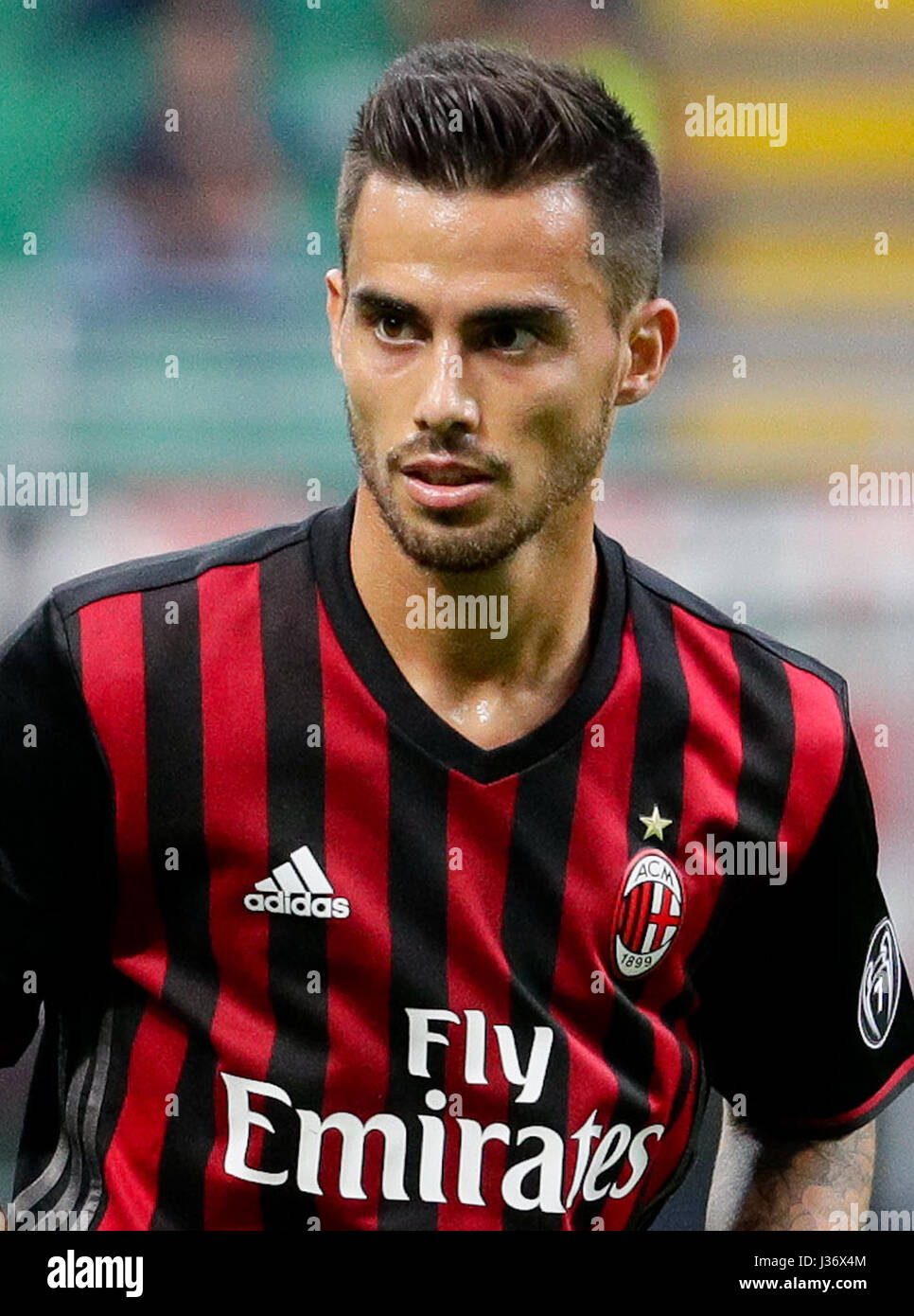Italian League Serie A -2016-2017 /  ( AC Milan  ) -  Jesus Joaquin Fernandez Saez de la Torre ' Suso ' Stock Photo