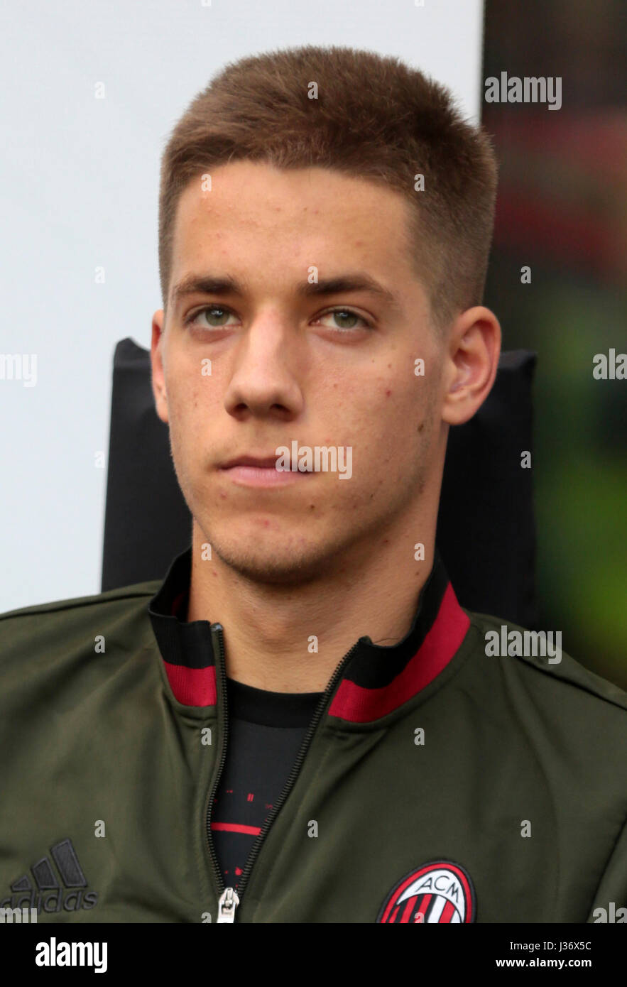 Italian League Serie A 2016 2017 Ac Milan Mario Pasalic Stock Photo Alamy