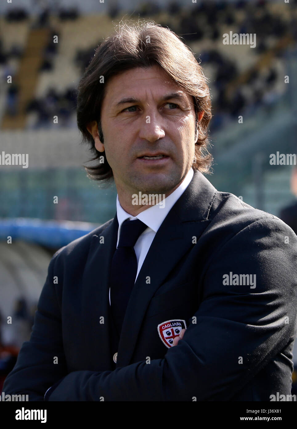 Italian League Serie A -2016-2017 /  ( Cagliari Calcio ) -  Massimo Rastelli - DT Cagliari Calcio Stock Photo