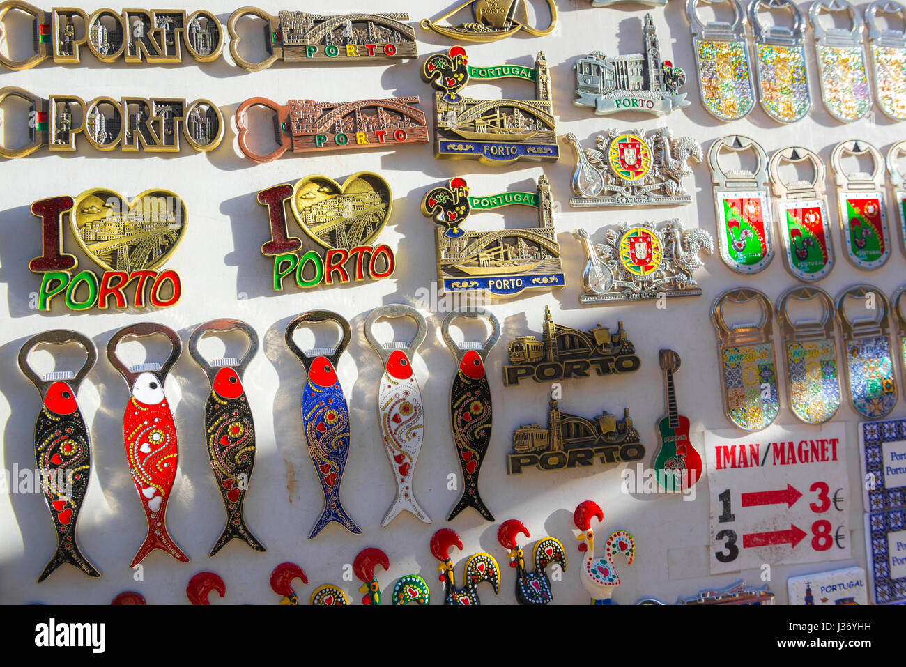 Porto Portugal shop, view of a display of colourful souvenirs outside a  shop in the Ribeira area of Porto, Portugal, Europe Stock Photo - Alamy